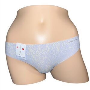 Calvin Klein Purple Leopard Women's Invisibles Thong Underwear D3507 Small NWT